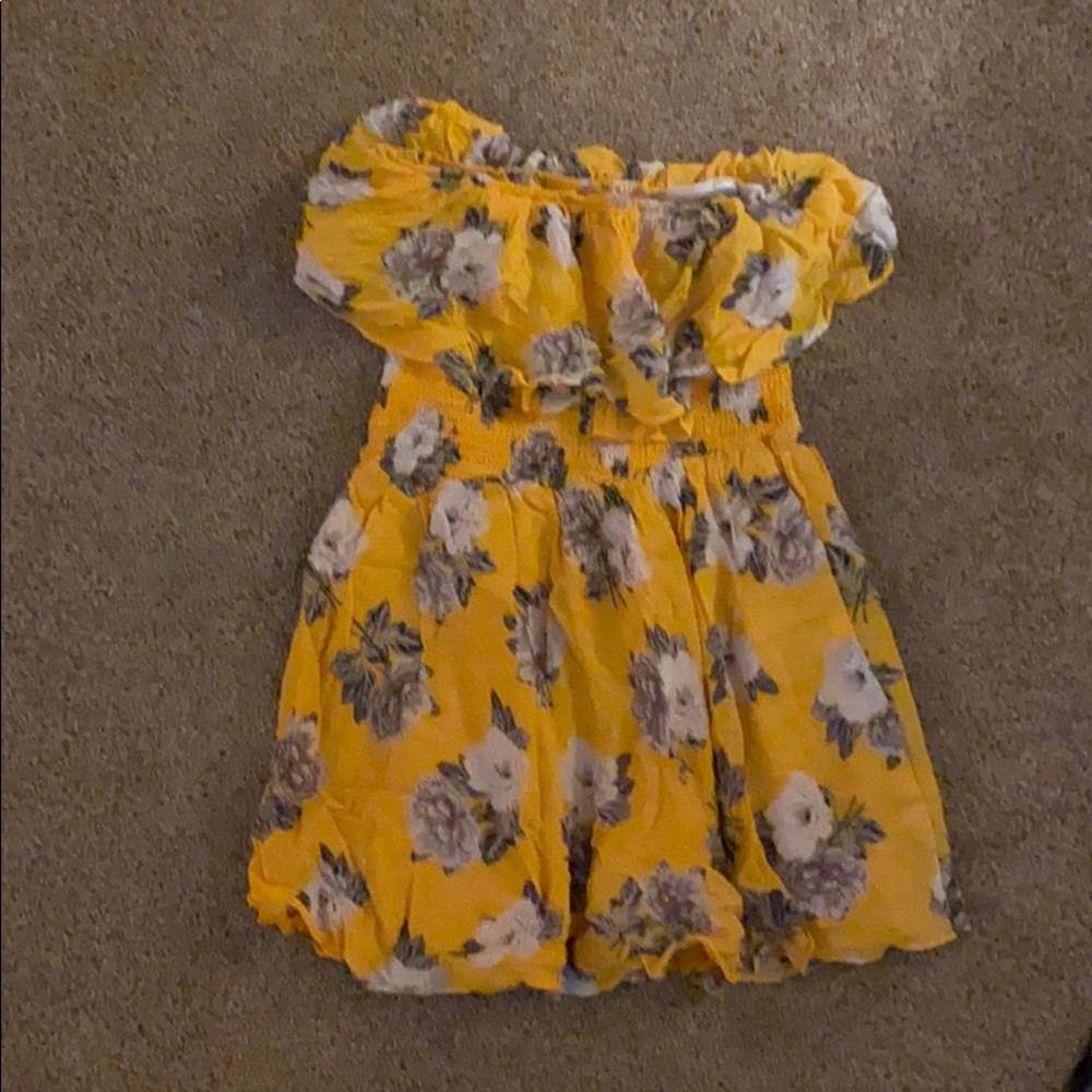 Floral strapless sundress (XS)